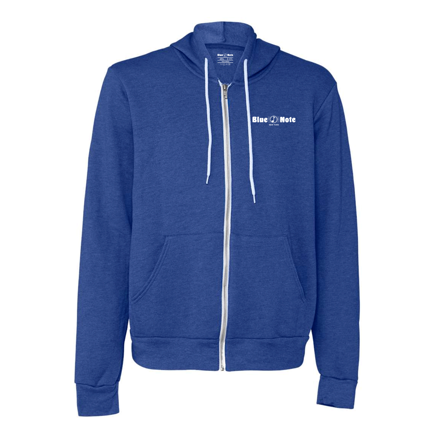 Blue Note Embroidered Zip Up Sweatshirt l unisex
