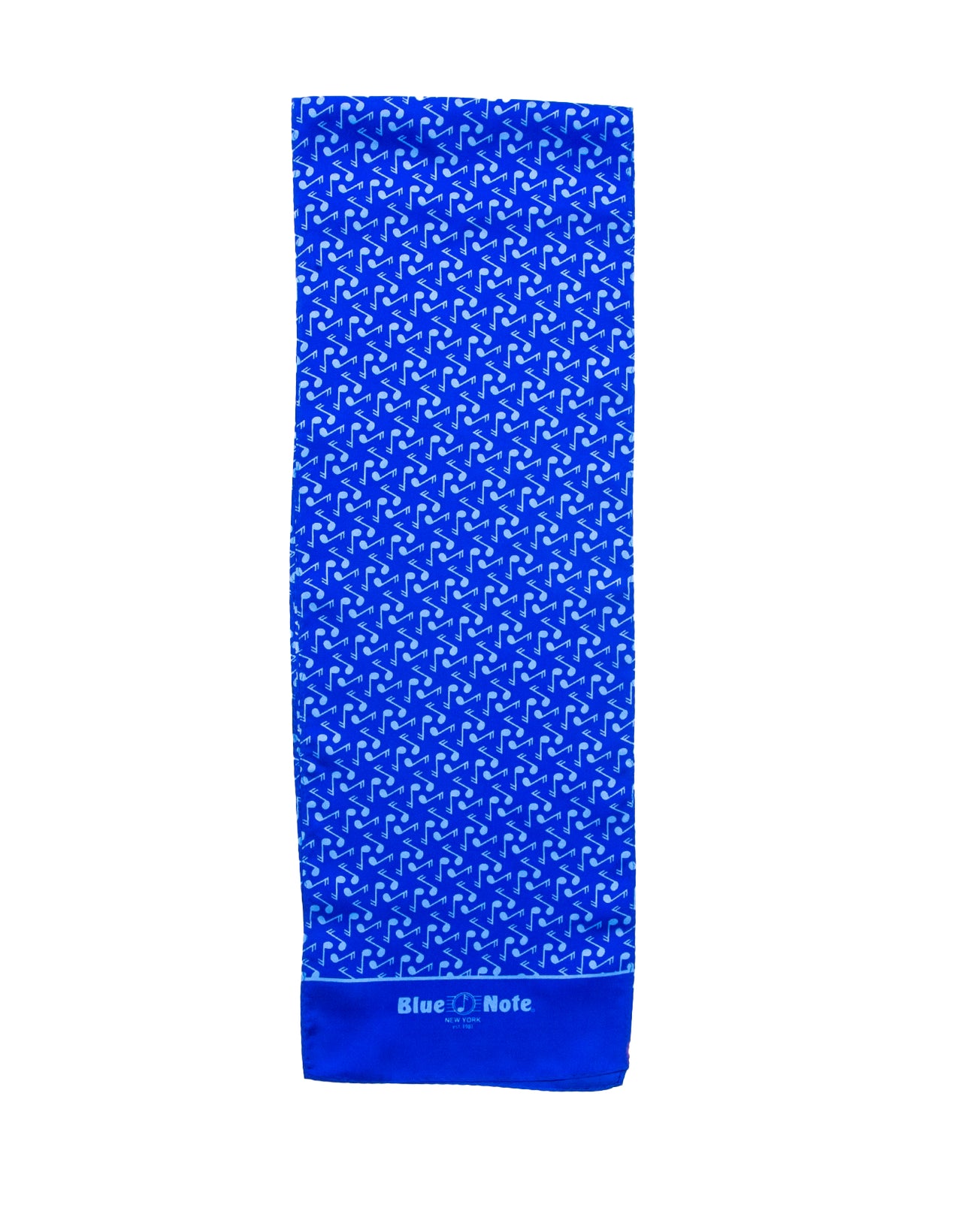 Blue Note Silk Scarf 10" x 60"