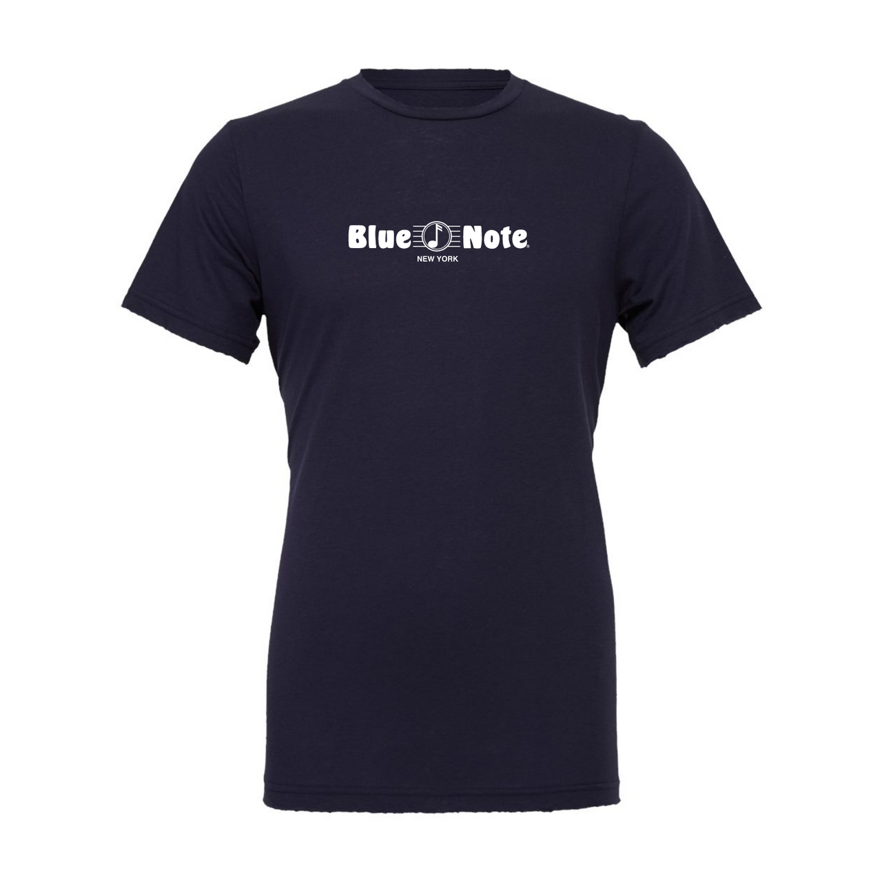 Blue Note Navy Tee White Horizontal Logo l Unisex