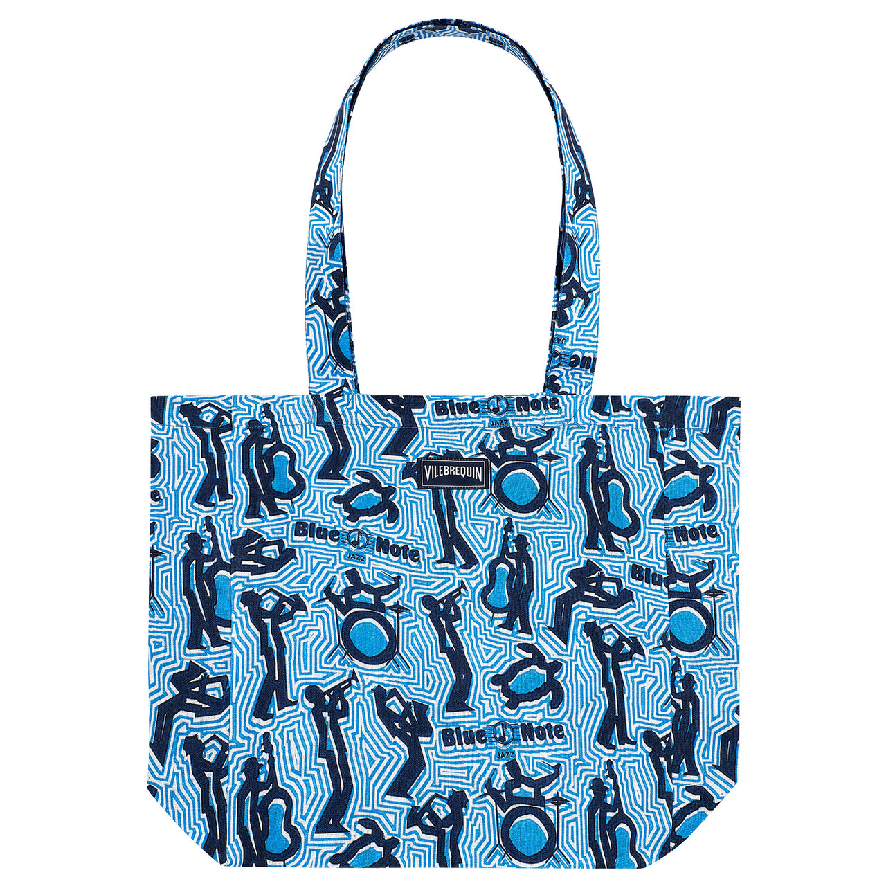 Vilebrequin x Blue Note Printed Linen Balade Tote Bag