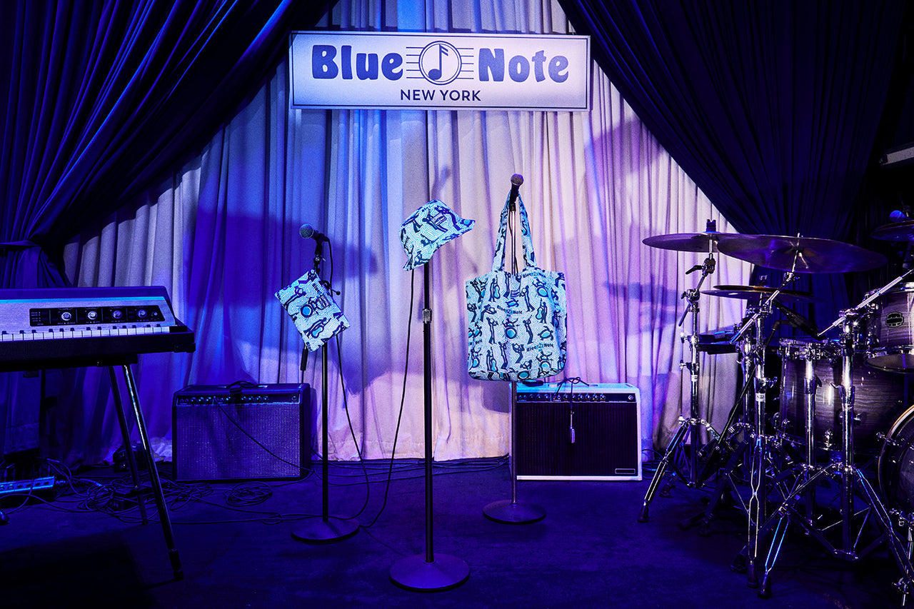 Vilebrequin x Blue Note  Printed Linen Beny Bucket Hat