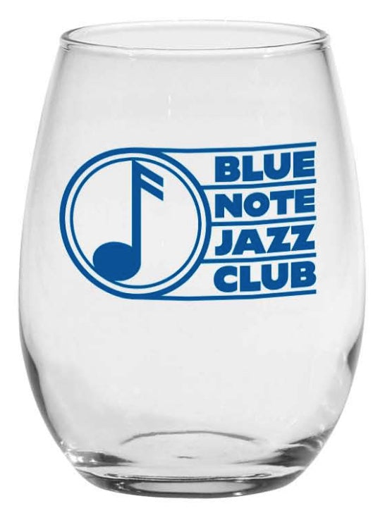 BN Stemless Wine Glass Retro logo