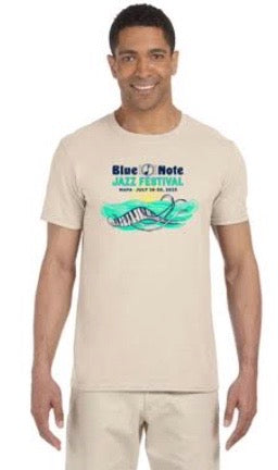 Blue Note Jazz Festival Napa 2023 Keyboard Adult Shirt Natural