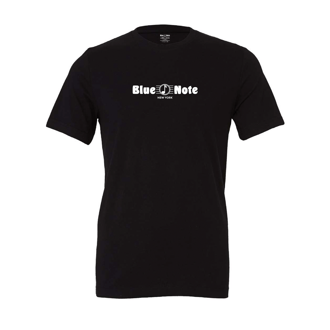 Blue Note Black Tee White Horizontal Logo l Unisex