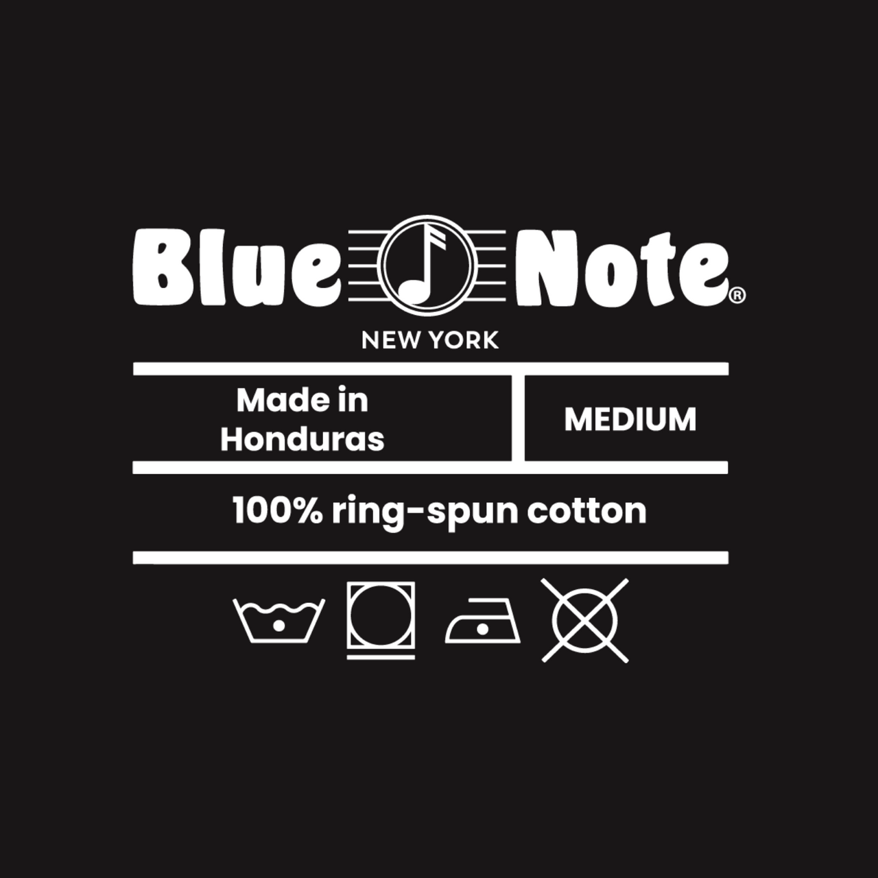 Blue Note Black Tee Black Horizontal Logo l Unisex
