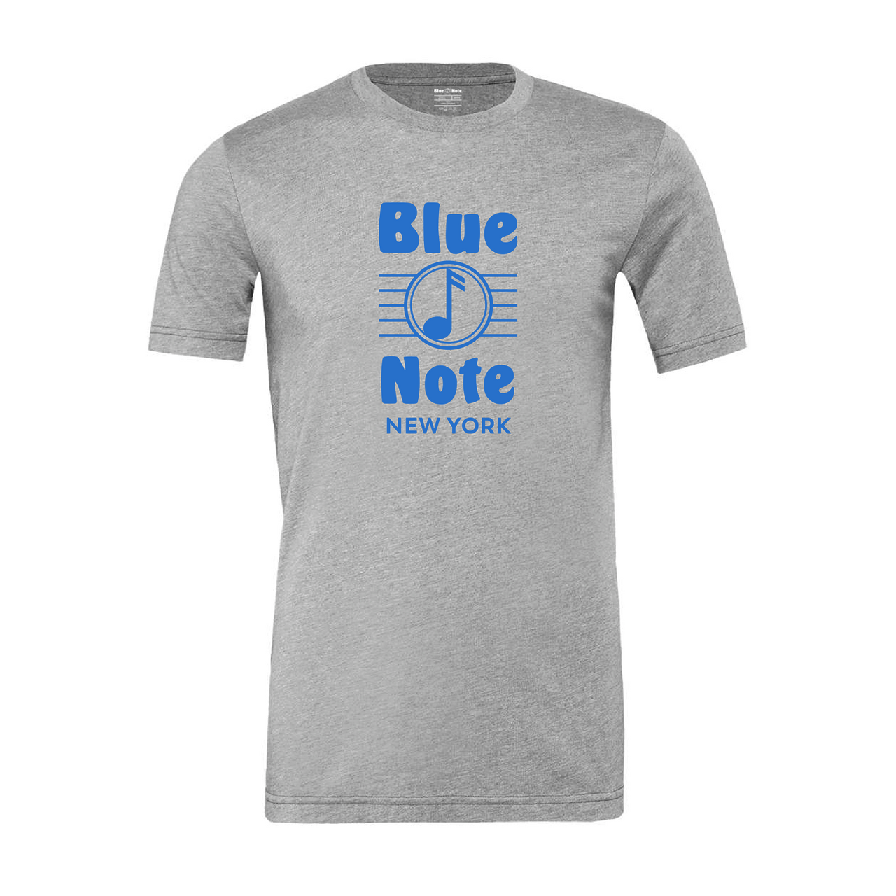 Blue Note Grey Tee Blue Logo l Unisex