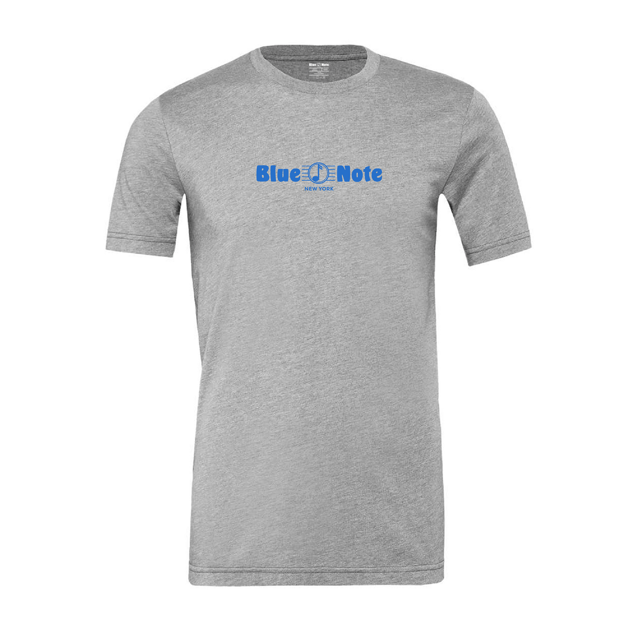 Blue Note Grey Tee Blue Horizontal Logo l Unisex