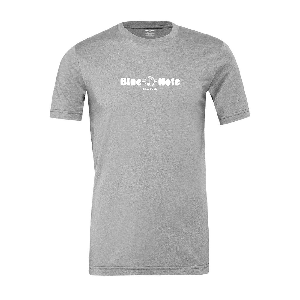 Blue Note Grey Tee White Horizontal Logo l Unisex