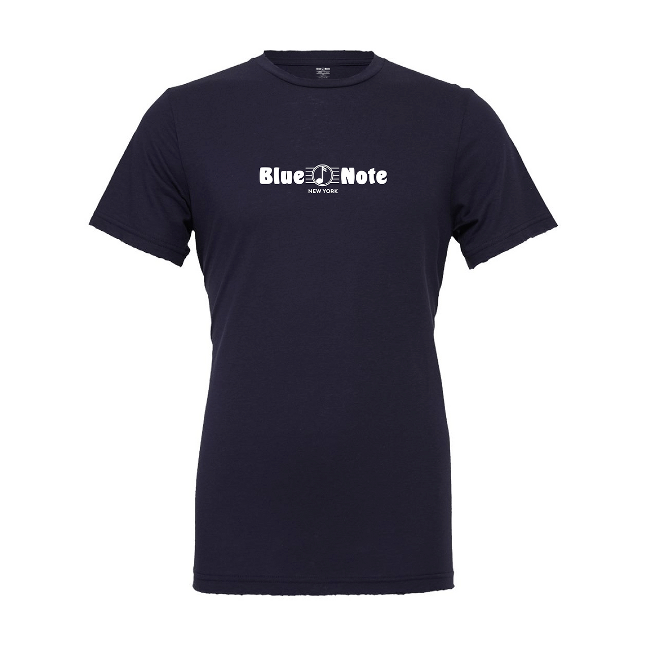Blue Note Navy Tee White Horizontal Logo l Unisex