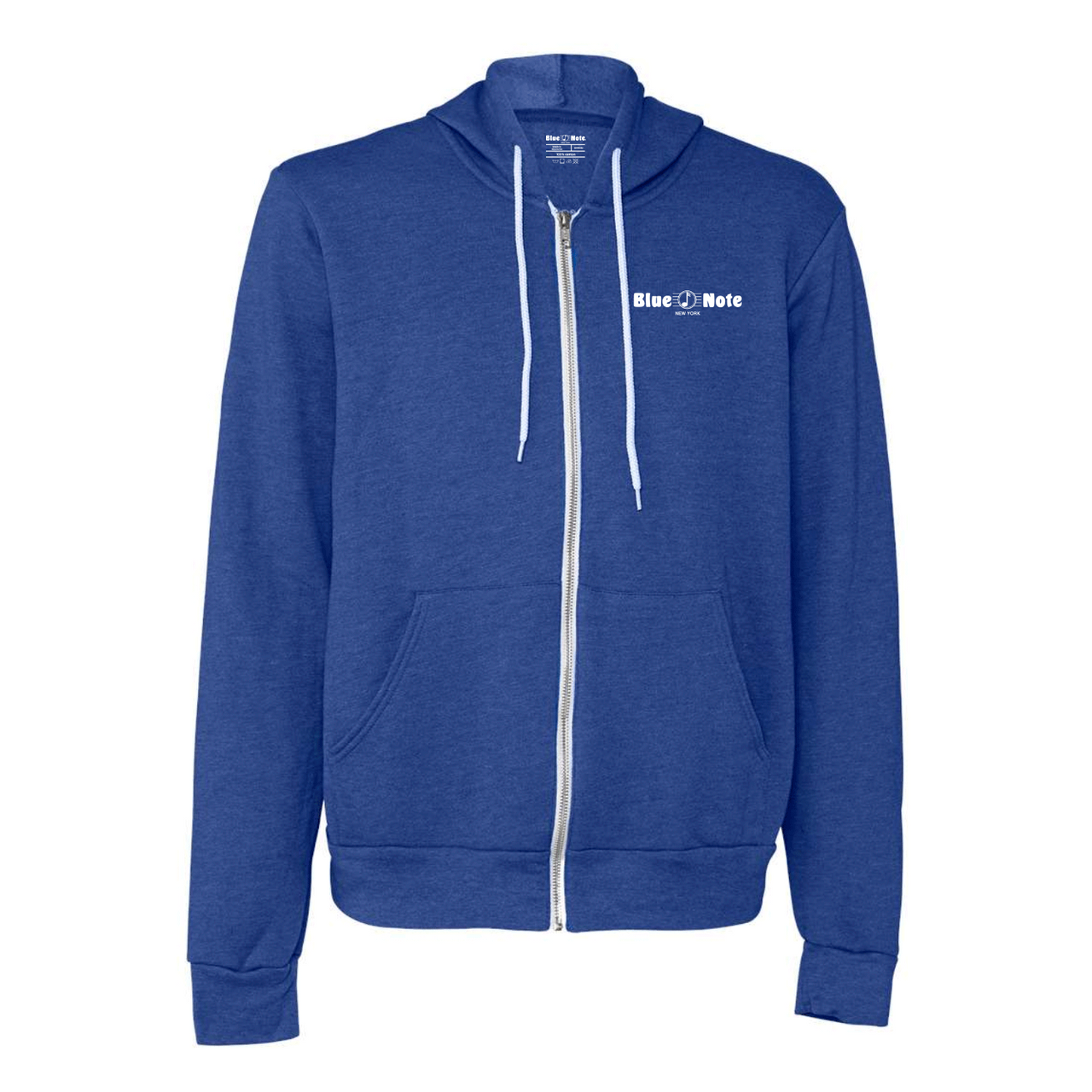 Blue Note Embroidered Zip Up Sweatshirt l unisex