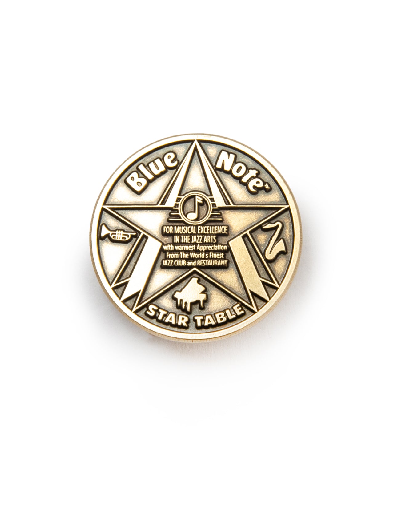 Star Table / Coin Lapel Pin