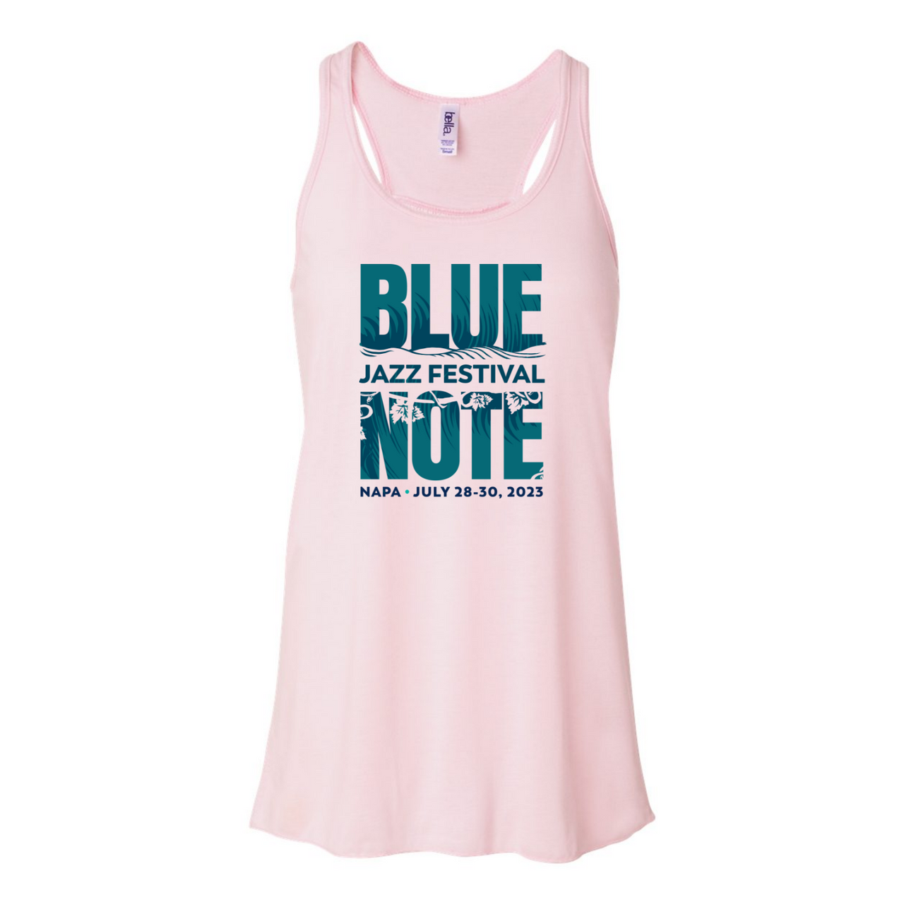 Blue Note Jazz Festival Napa July 2023 Women's Flowy Racerback Tank, Pink