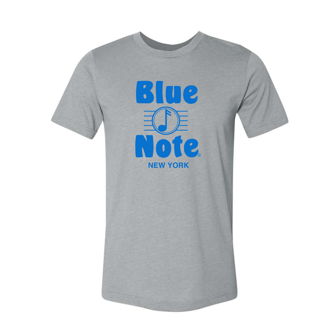 Blue Note Grey Tee Blue Logo l Unisex