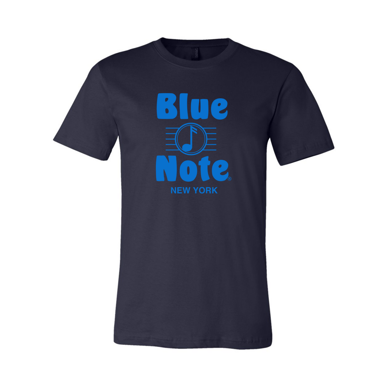Blue Note Light Blue Logo Navy Tee l Unisex
